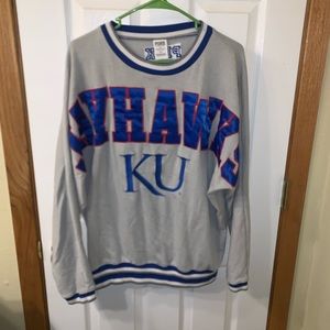 Jayhawk pink crewneck